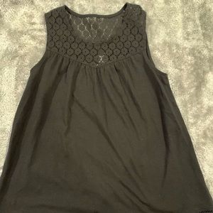 black tank top with design
